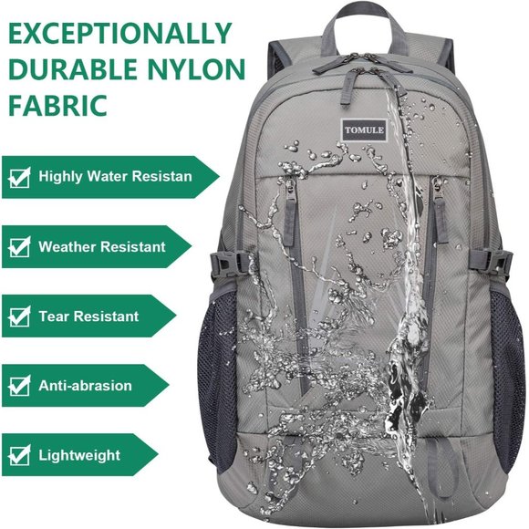 TOMULE Camping Hiking Daypacks, 40L Lightweight Packable Hiking Bacpack - Picture 7 of 9